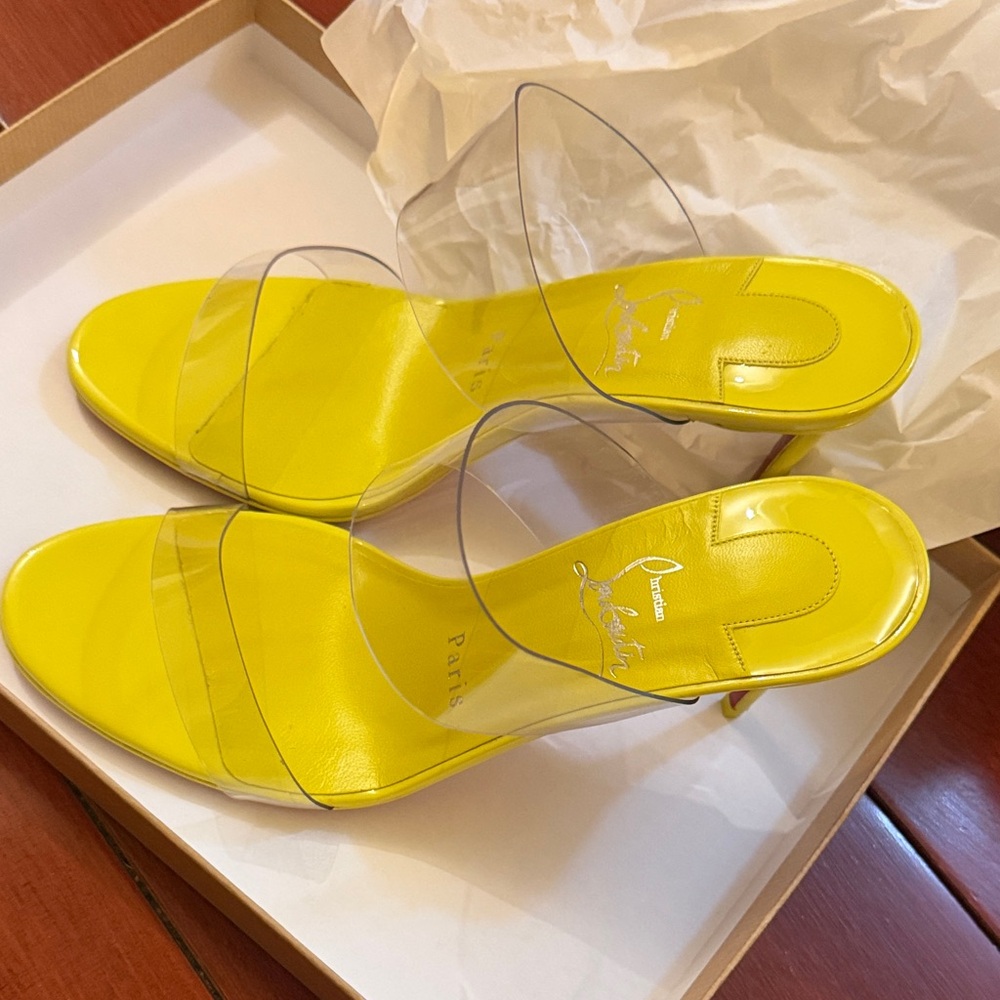Christian Louboutin Just Nothing 85 Patent /Lining /PVC - Picture 5 of 6